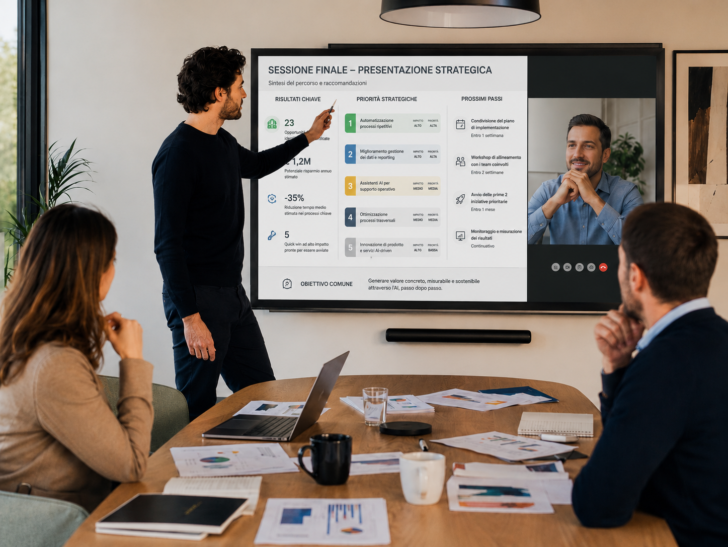 Sessione finale di presentazione strategica